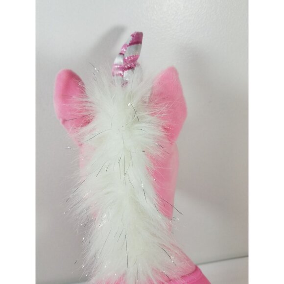 Build A Bear Pink Unicorn Pony Plush Candy Cane Swirl 2018 BAB Peppermint - Picture 8 of 11